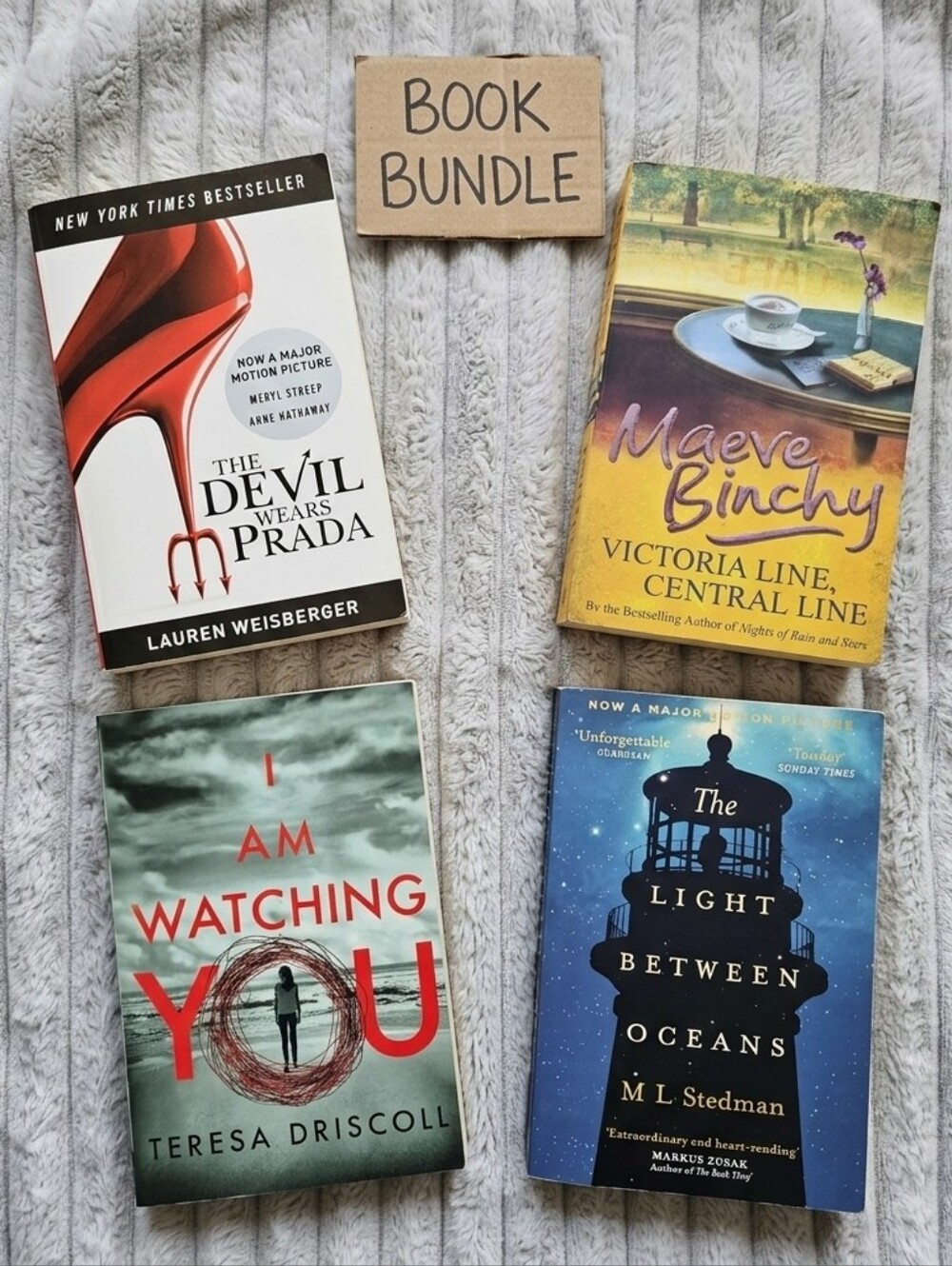 4 Paperback Books Fiction Thriller Drama Women’s Novel BundleBestseller